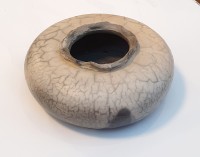 Nabahat Lotia, Naked Raku Technique, 5x5x2 Inch, Ceramic, AC-NBLT-002